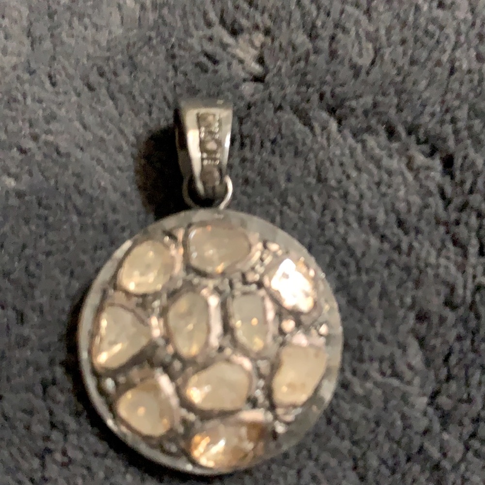 Unique Raw Diamond pendant!